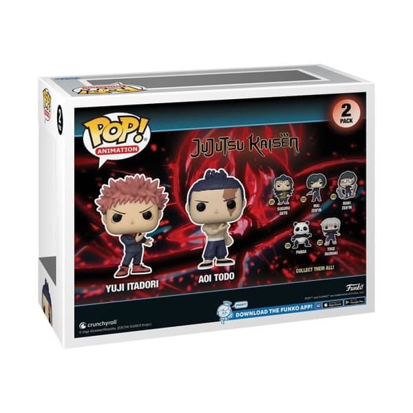 Figur - Funko - Jujutsu Kaisen 2PK - Yuji Itadori - Aoi Todo - Grå