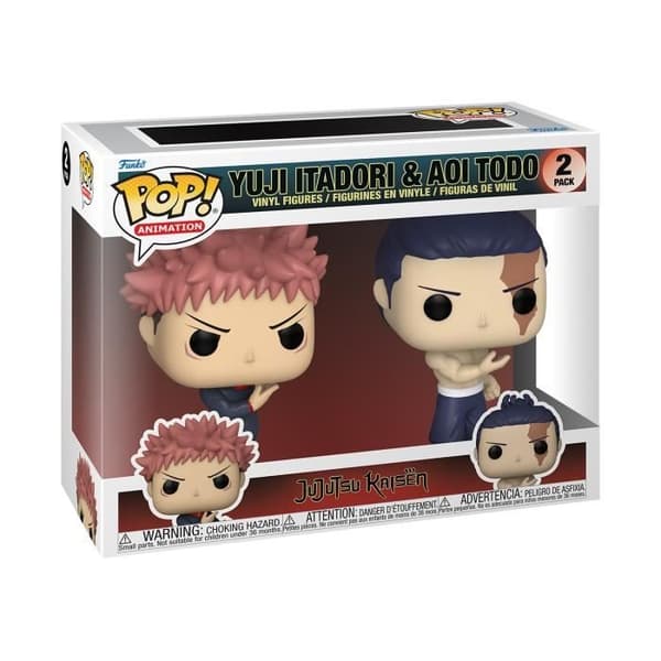 Figur - Funko - Jujutsu Kaisen 2PK - Yuji Itadori - Aoi Todo - Grå