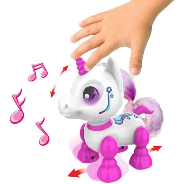 YCOO Interactive Unicorn Robot - 13cm - Rosa - För barn från 3 år