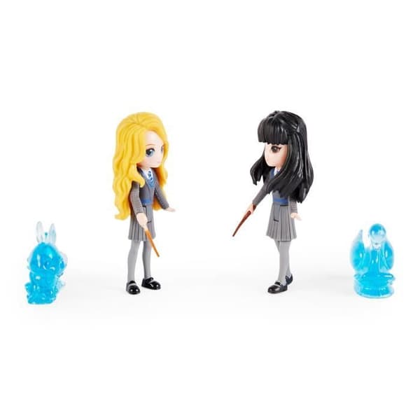 Låda med 2 Harry Potter ledade figurer Luna Lovegood och Cho Chang med 2 Patronus figurer - SPIN MASTER