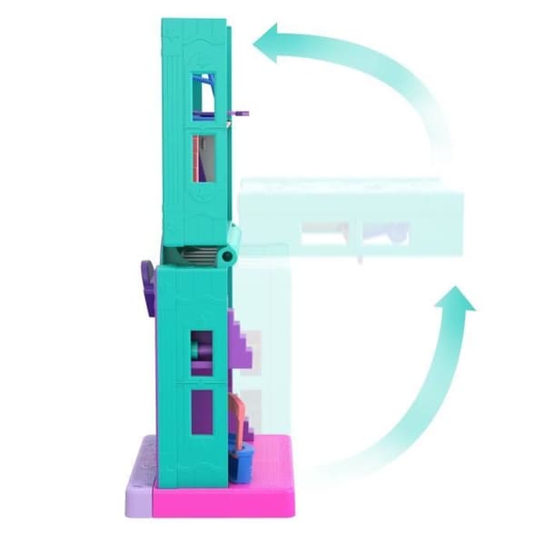 Minifigur - POLLY POCKET - Spelrummet - Transformerbar - Tillbehör ingår