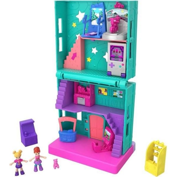 Minifigur - POLLY POCKET - Spelrummet - Transformerbar - Tillbehör ingår