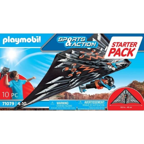 Figur - PLAYMOBIL - Stuntshow Hangglider - Flerfärgad - 5 år och uppåt