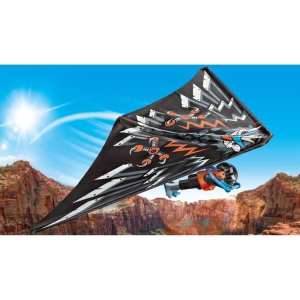 Figur - PLAYMOBIL - Stuntshow Hangglider - Flerfärgad - 5 år och uppåt