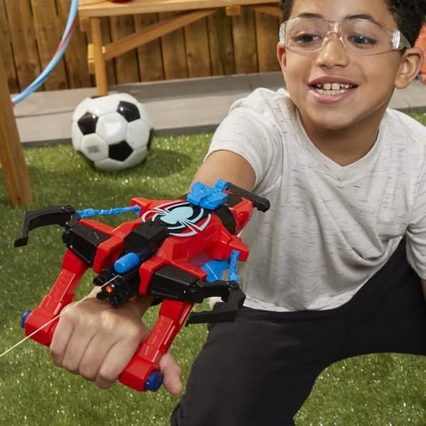 Dubbel attack blaster SpiderMan, Nerf, Marvel, Vattenpistol och dart, Superhjälte leksaker, från 5 år