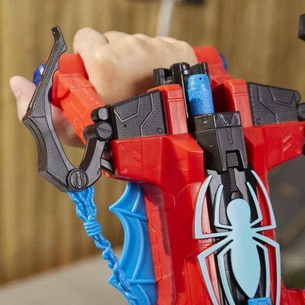 Dubbel attack blaster SpiderMan, Nerf, Marvel, Vattenpistol och dart, Superhjälte leksaker, från 5 år
