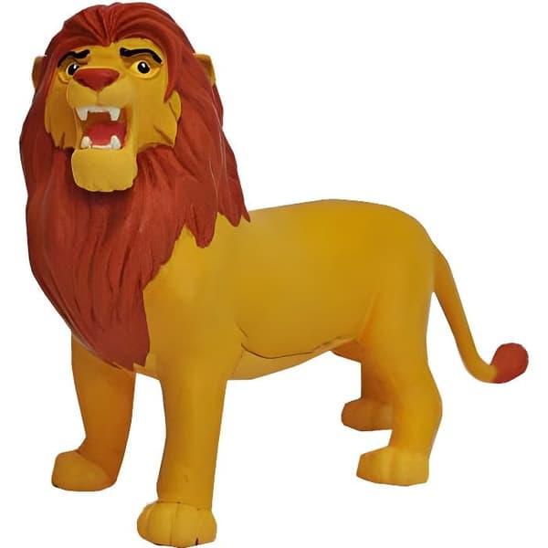 Simbafigur - MOBBARE - Lejonkungen Disney - 11 cm - Gul - Barn - Leksak