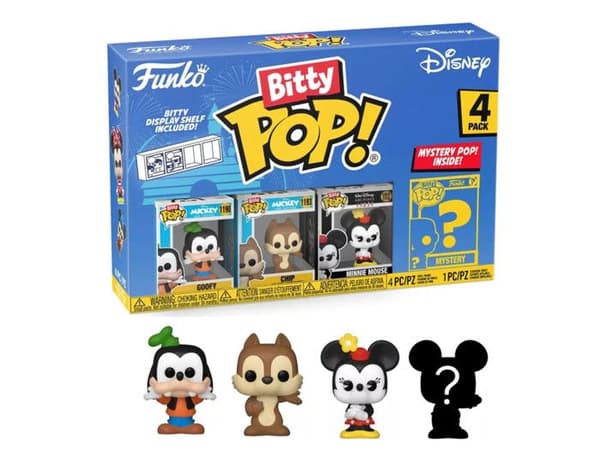 Bitty Pop! Disney - Långben - Paket med 4 - Blå - Vuxen - Unisex