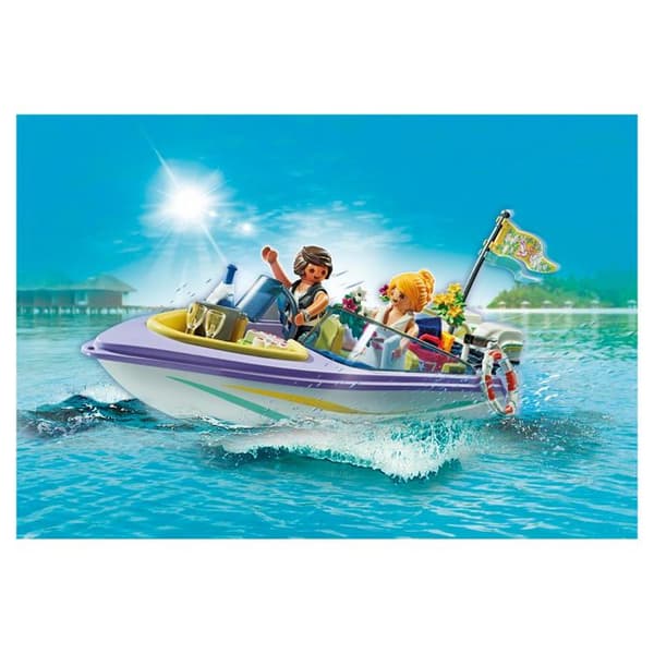 PLAYMOBIL 71366 Brudgum och båt, Stadsliv, Bröllop, Förvaringslåda, Från 4 år