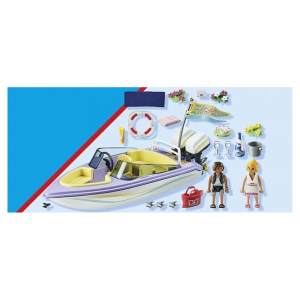 PLAYMOBIL 71366 Brudgum och båt, Stadsliv, Bröllop, Förvaringslåda, Från 4 år