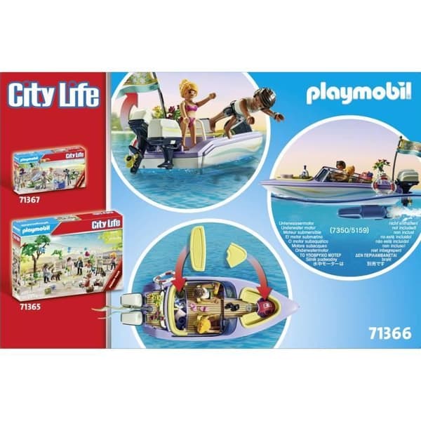 PLAYMOBIL 71366 Brudgum och båt, Stadsliv, Bröllop, Förvaringslåda, Från 4 år