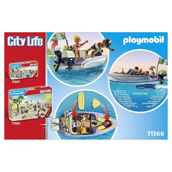 PLAYMOBIL 71366 Brudgum och båt, Stadsliv, Bröllop, Förvaringslåda, Från 4 år