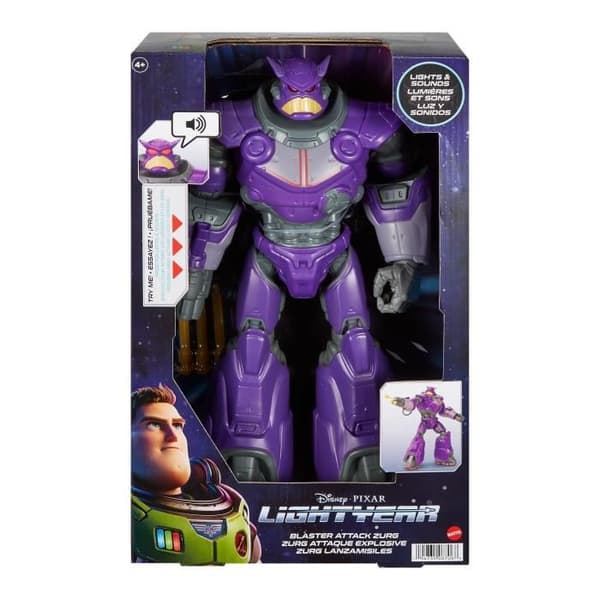 Buzz figurine - MATTEL - Mega Zurg artikulerad med ljud och ljus - Utomhus - Mixat - 3 år och över