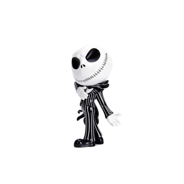 Jada - 253071004 - Jack Skellington metallfigur 10 cm, officiell Disney-licens, Glow in the Dark ()