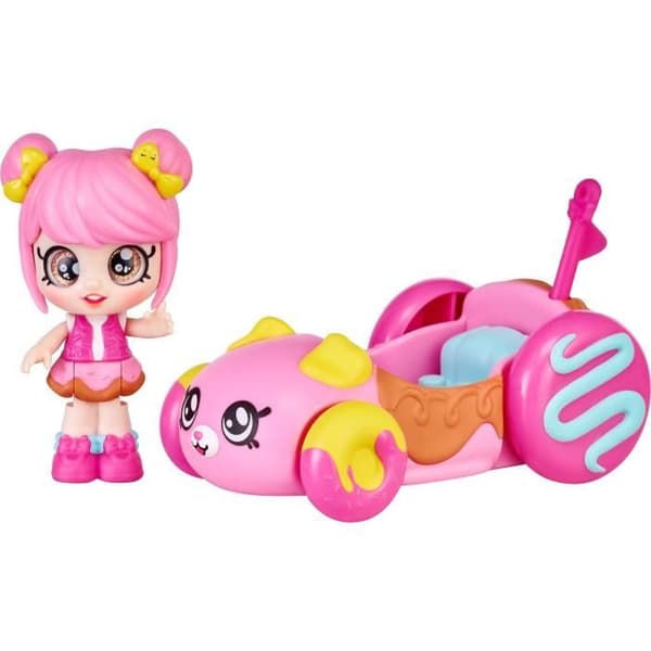 Mini Kindi docka och racerbil - ÄLGEKAKAR - Mini Kindi - 9cm - Tjej - 3 år och uppåt