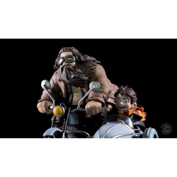 Harry Potter och Rubeus Hagrid Figur - Quantum Mechanix - Diorama Q-Fig MAX 15 cm