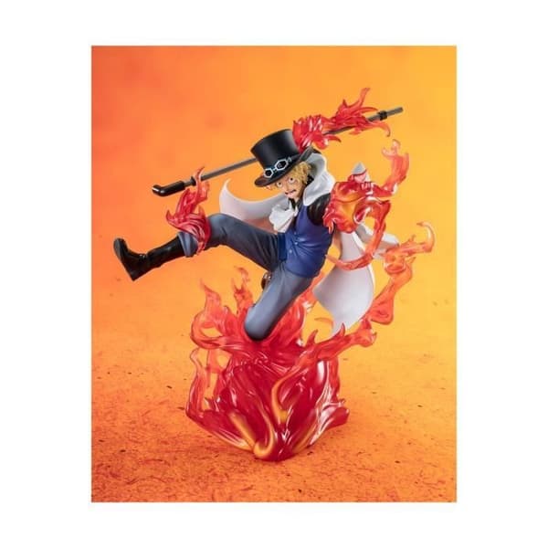 Bandai Tamashii Nations - One Piece - Statuett Figuarts ZERO Extra Battle Sabo Fire Fist Rook Check 19 cm