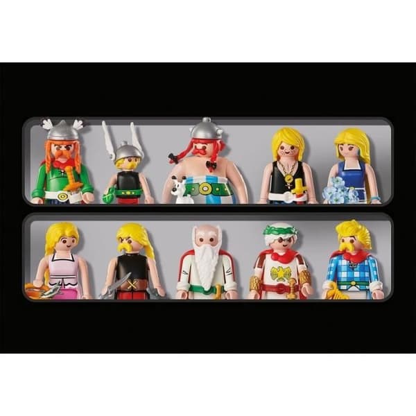 PLAYMOBIL 71680 Asterix, Caesar and the die-hard galler, specialbox med 10 Asterix-karaktärer, från 5 år
