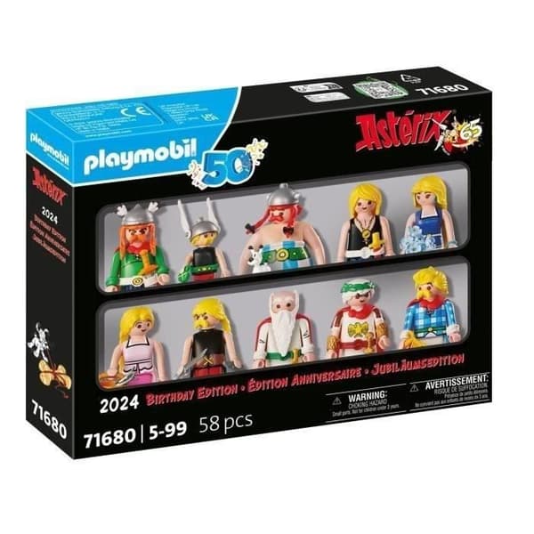 PLAYMOBIL 71680 Asterix, Caesar and the die-hard galler, specialbox med 10 Asterix-karaktärer, från 5 år