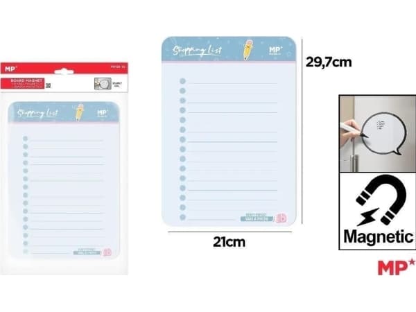Magnetisk kalender 29,7x21cm inköpslista EDUKAMP
