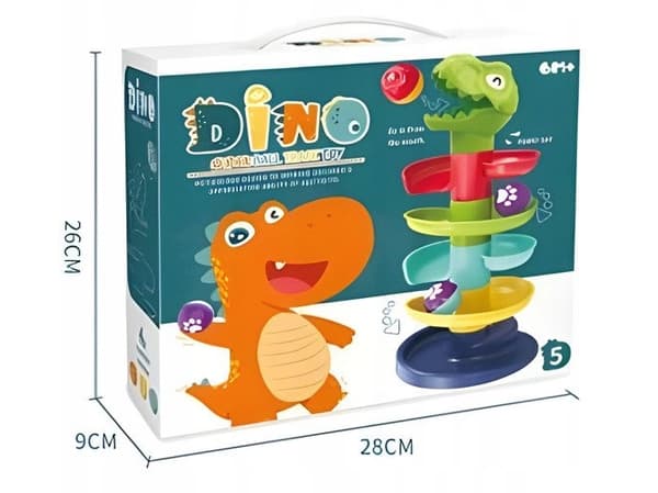 Ball Slide Tower Ball Head Sorter Dinosaur Green