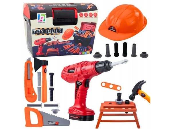 Handyman Set Verktygslåda Batteri Borrmaskin 55el
