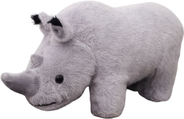 Pehmoinen sarvikuono maskotti Huggies Harmaa 30cm