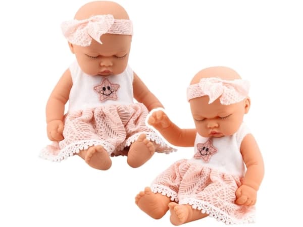 Baby 25cm rosa klänning 24450 55785
