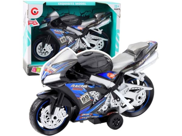 Racing Bike Racer Drive Lights Lyder Svart Blå