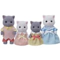 Miniatyrbillede 1 af 4: SYLVANIAN FAMILIES - Perserkatfamilie - 4 poserbare og påklædte figurer - Til børn fra 3 år