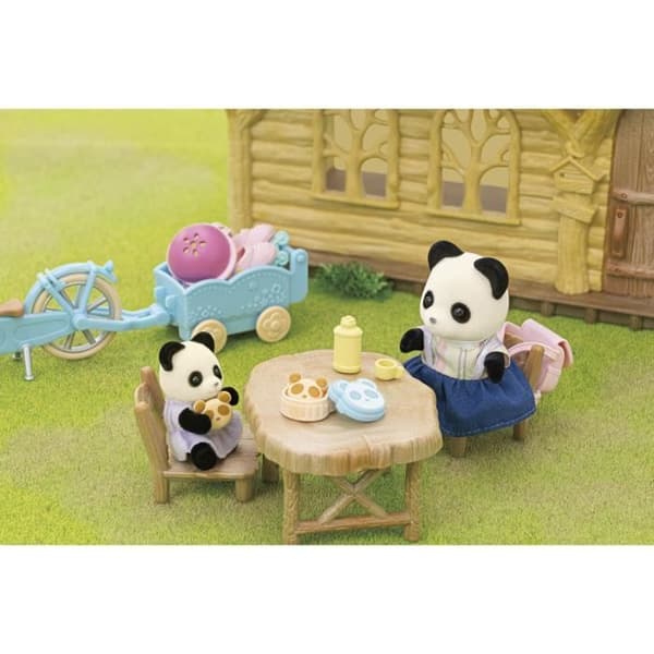Pandapigen, hendes cykel og hendes trailer - SYLVANIAN FAMILIES - 5652 - For børn fra 3 år