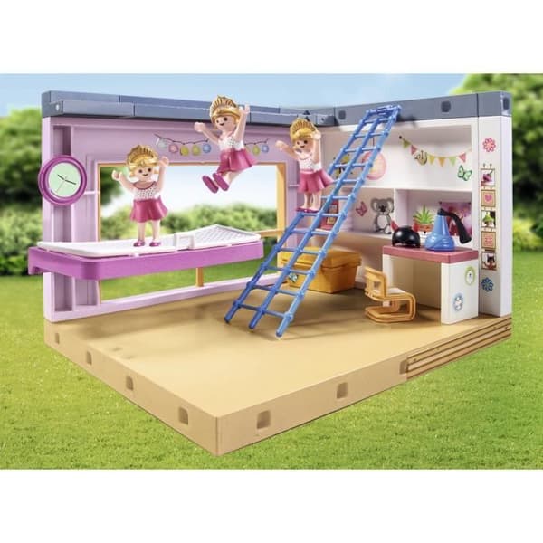 PLAYMOBIL 71610 Barnrum med stugsäng, My Life Arkitektoniskt Hus, 97 delar, Från 4 år