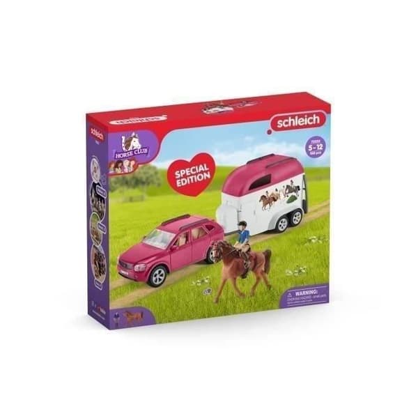 SCHLEICH - Auto perävaunulla - 72223 - Horse Clubin lajitelma