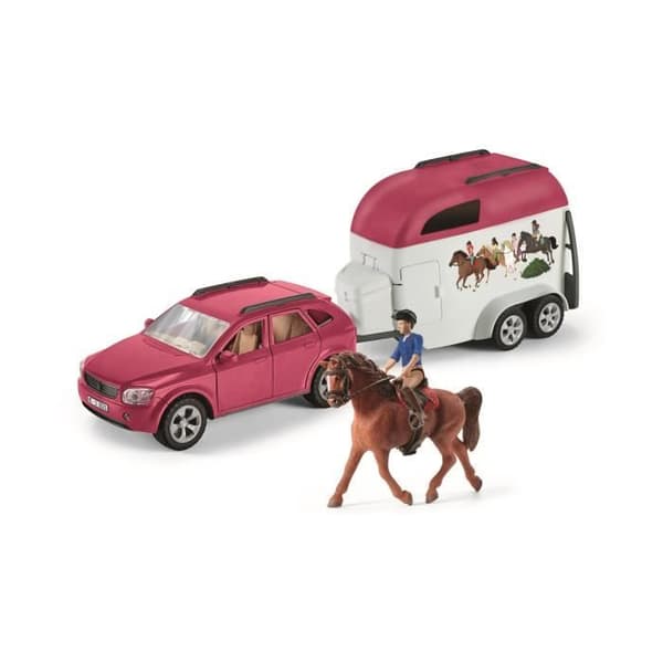 SCHLEICH - Auto perävaunulla - 72223 - Horse Clubin lajitelma