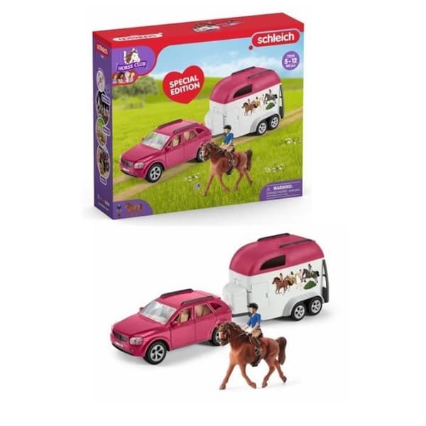 SCHLEICH - Auto perävaunulla - 72223 - Horse Clubin lajitelma