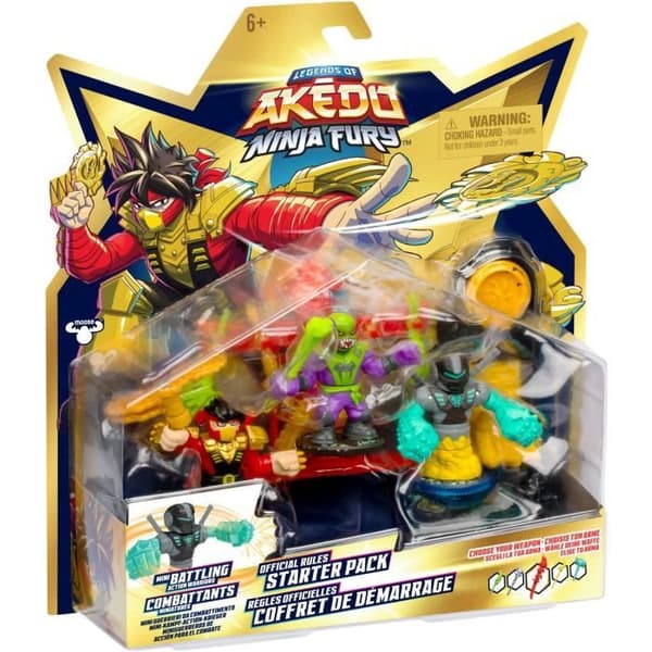 Ninja Fury -aloituspakkaus - MOOSE TOYS - AKEDO - Aloituspakkaus hahmolla ja tarvikkeilla