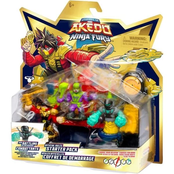 Ninja Fury -aloituspakkaus - MOOSE TOYS - AKEDO - Aloituspakkaus hahmolla ja tarvikkeilla