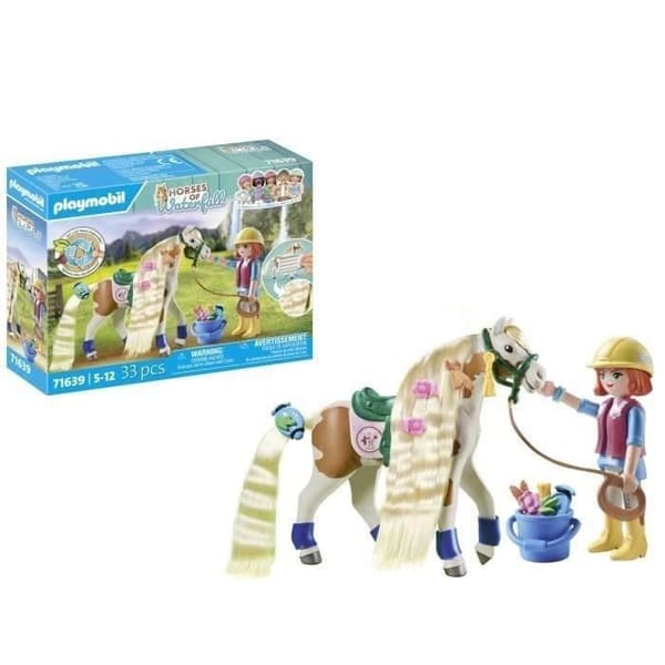 PLAYMOBIL 71639 Ellie med hest, Vandfaldets heste, 33 dele, Fra 4 år