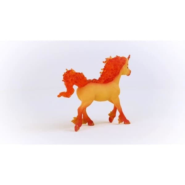 Schleich 70756 Bayala Ild Enhjørning Hingst Figur med Transparent Man og Hale til Børn fra 4 År