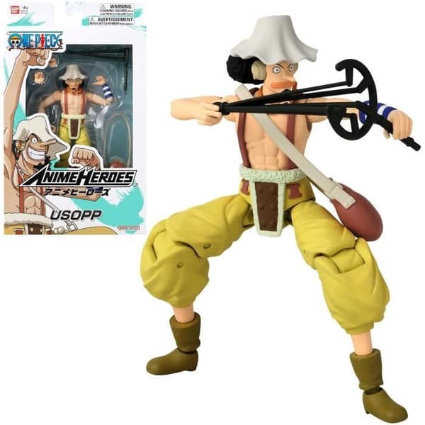 Anime Heroes-figur - Bandai - One Piece - Usopp - 17 cm