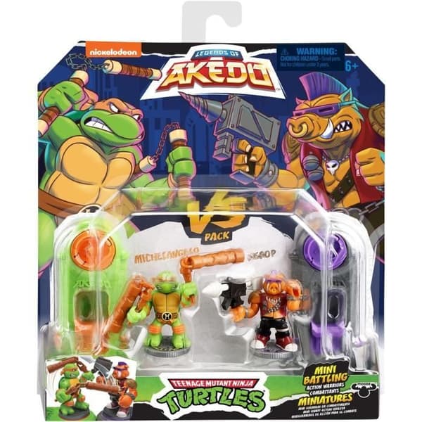 Michelangelo vs Bebop-statuer - Akedo - Moose Toys