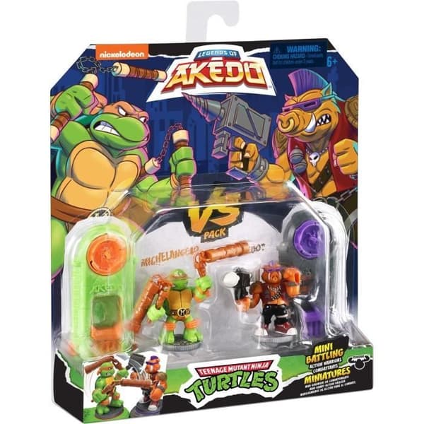 Michelangelo vs Bebop-statuer - Akedo - Moose Toys