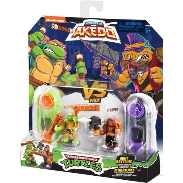 Michelangelo vs Bebop-statuer - Akedo - Moose Toys