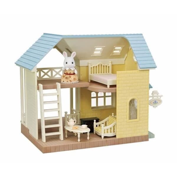 Stugaset med blått tak - SYLVANIAN FAMILIES - 5671 - För barn från 5 år - Möbler ingår