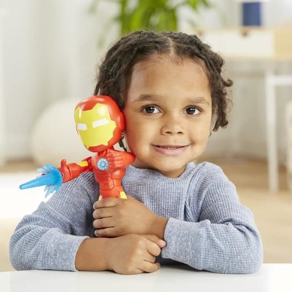 Spidey Iron Man-figur 22 cm, Leksaker för barn, från 3 år, Hasbro Marvel Spidey och hans goda vänner