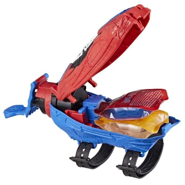 Ultimate Spider-Man Web Shooter 2-in-1 Blaster, Spider-Man-pukeutumislelu, 5+ vuotiaille, Marvel Spider-Man Real Webs