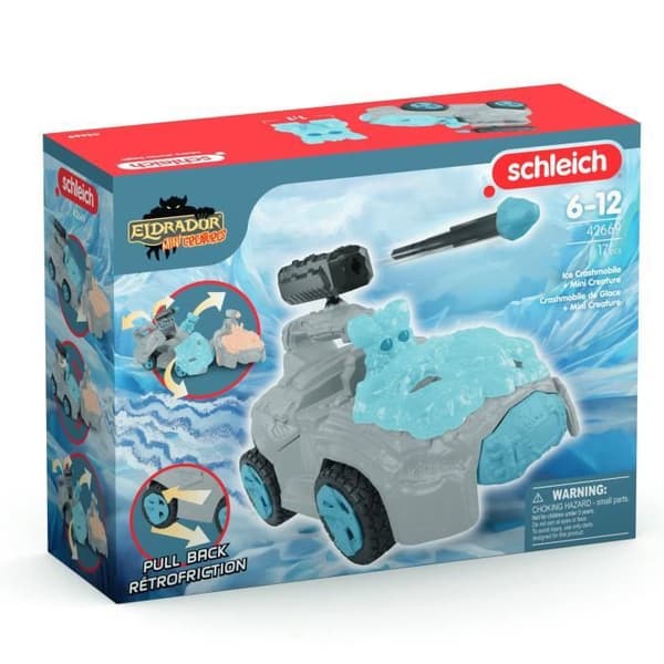 SCHLEICH - 42669 ELDRADOR CREATURES Is-ulykkesmobil med minivæsen - Bilsæt med fantastisk figur