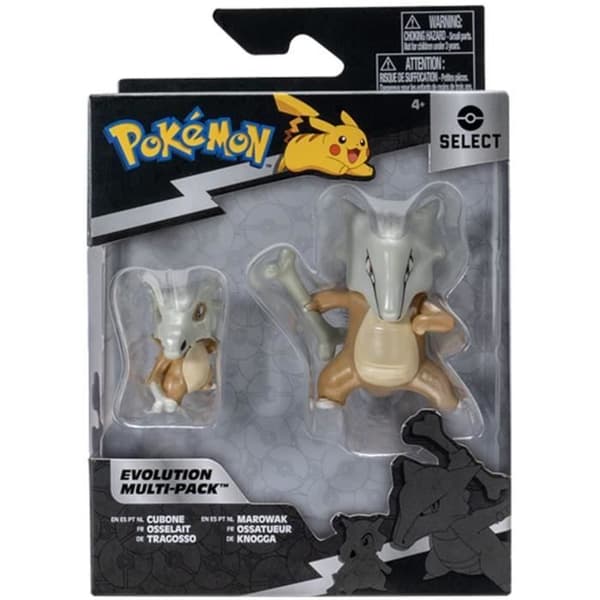 Pokémon Osselait och Ossatueur Figures - Evolution Pack - BANDAI