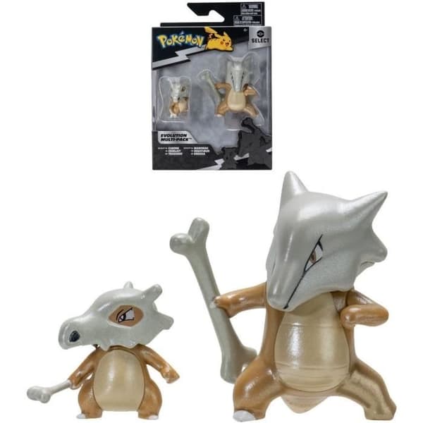 Pokémon Osselait och Ossatueur Figures - Evolution Pack - BANDAI