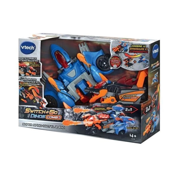 VTECH SWITCH & GO -YHDISTELMÄ - SUPER SPINO-DACTYL 2 IN 1